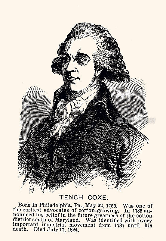 TENCH COXE -1755-1824- (XXXL带许多细节)